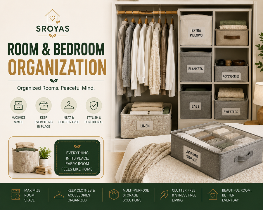 Room & Bedroom Organization