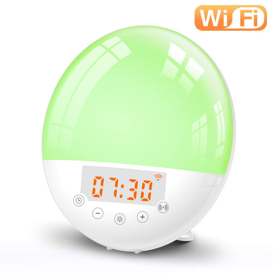 Smart Sunrise Alarm Clock with WiFi & Voice Control
