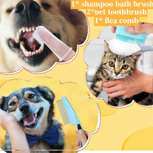 7pcs Pet Grooming Kit - Self-Cleaning & Durable Tools-SROYAS