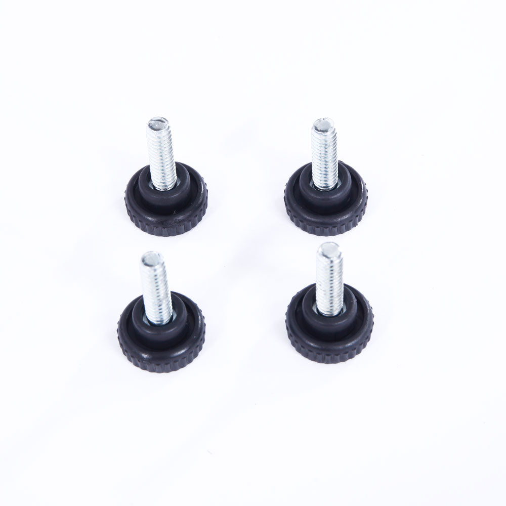 Threaded adjustable feet shown separately