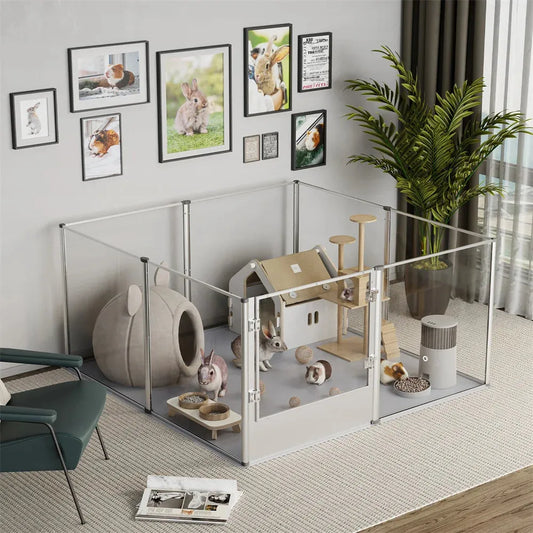 Extra Large Dog Playpen - Safe & Stylish Acrylic Enclosure-SROYAS