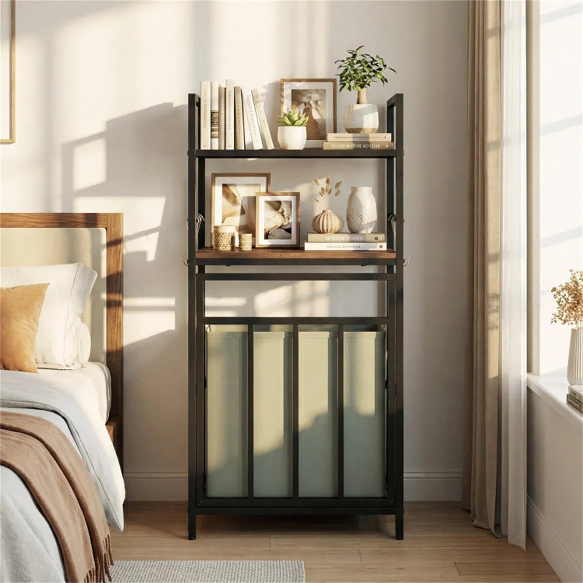 Closed hamper used for household storage