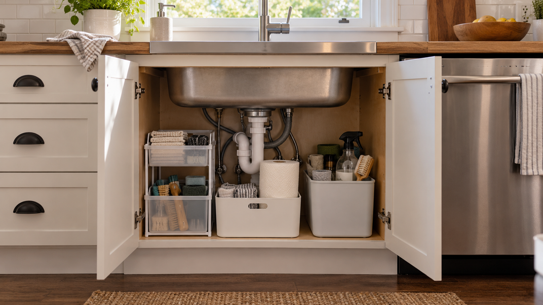 Home & Kitchen Organization Tips-SROYAS LLC-SROYAS-cabinet organization-SEO-under sink storage