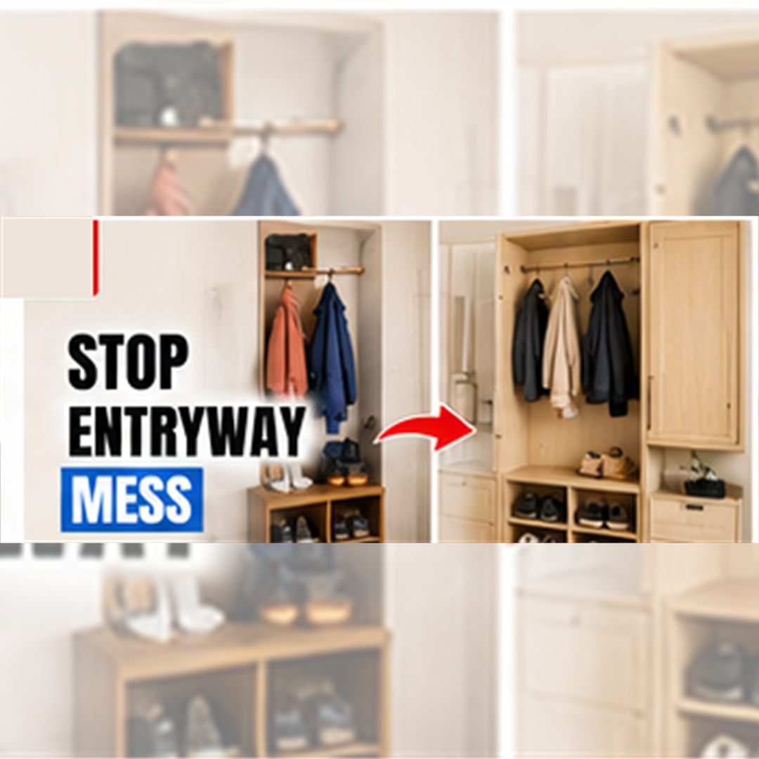 Entryway Storage Ideas for Shoes, Coats, and Daily Clutter - SROYAS square featured blog image