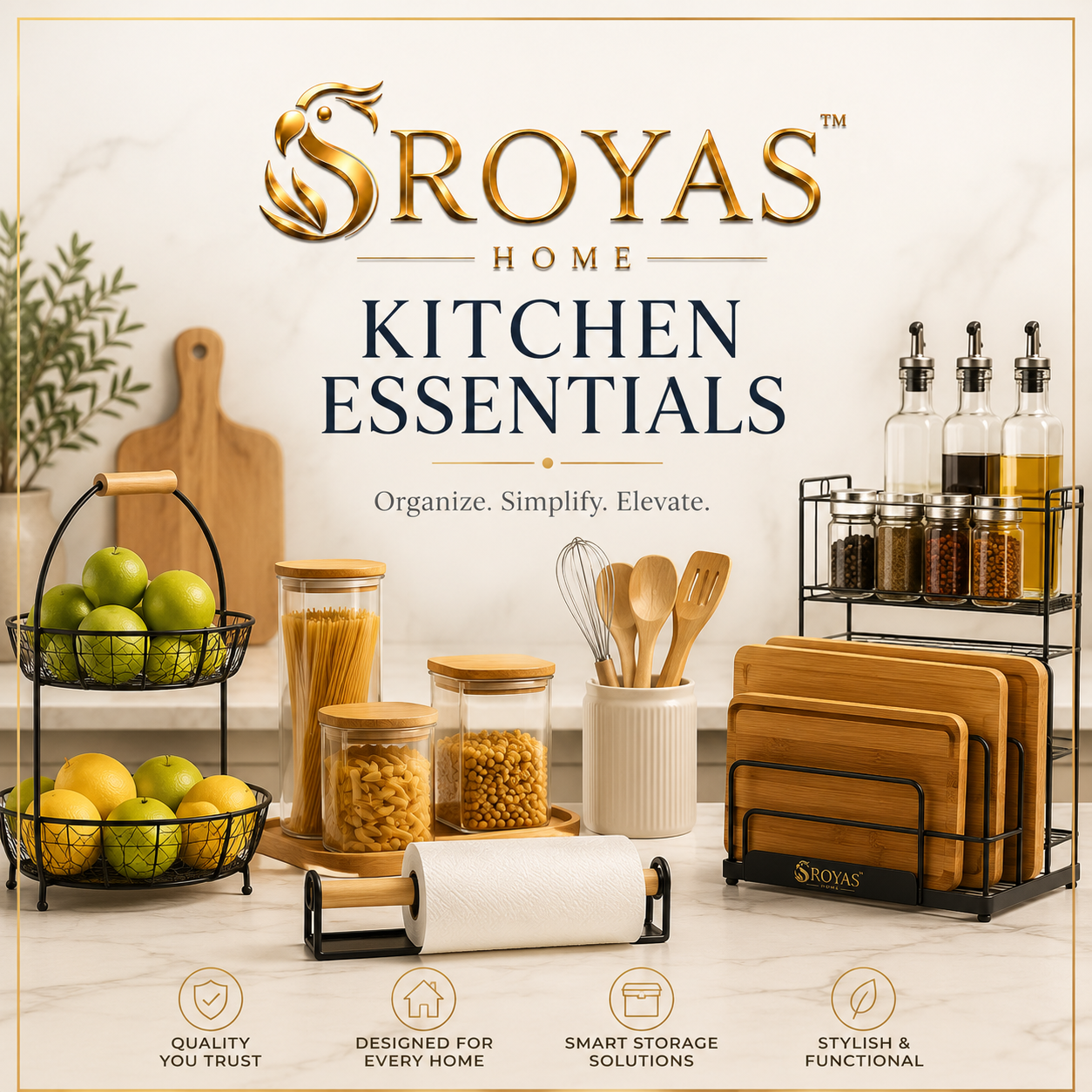 Organize cooking, prep, pantry, and countertop spaces with kitchen storage, food containers, utensil holders, sink caddies, spice racks, and everyday kitchen essentials.