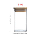 12-Piece Square Spice Jar Set with 72 Labels | Glass Kitchen Seasoning view 8 - pantry food storage and kitchen organization