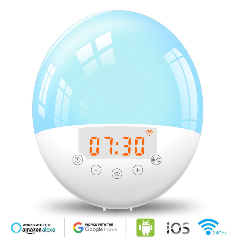 Smart Sunrise Alarm Clock with WiFi & Voice Control