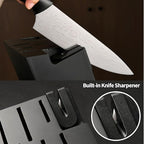 15-Piece Kitchen Knife Set with Block | Damascus Pattern, High Carbon Steel view 6 - kitchen organization and cabinet storage