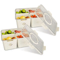 2-Pack Airtight Fruit Storage Containers - 8 Colander Baskets, 227oz view 8 for pantry food storage and kitchen organization