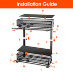 2 Pack of 2-Tier Pull-Out Under Sink Organizer with Sliding Baskets view 4 for bathroom organization and vanity storage