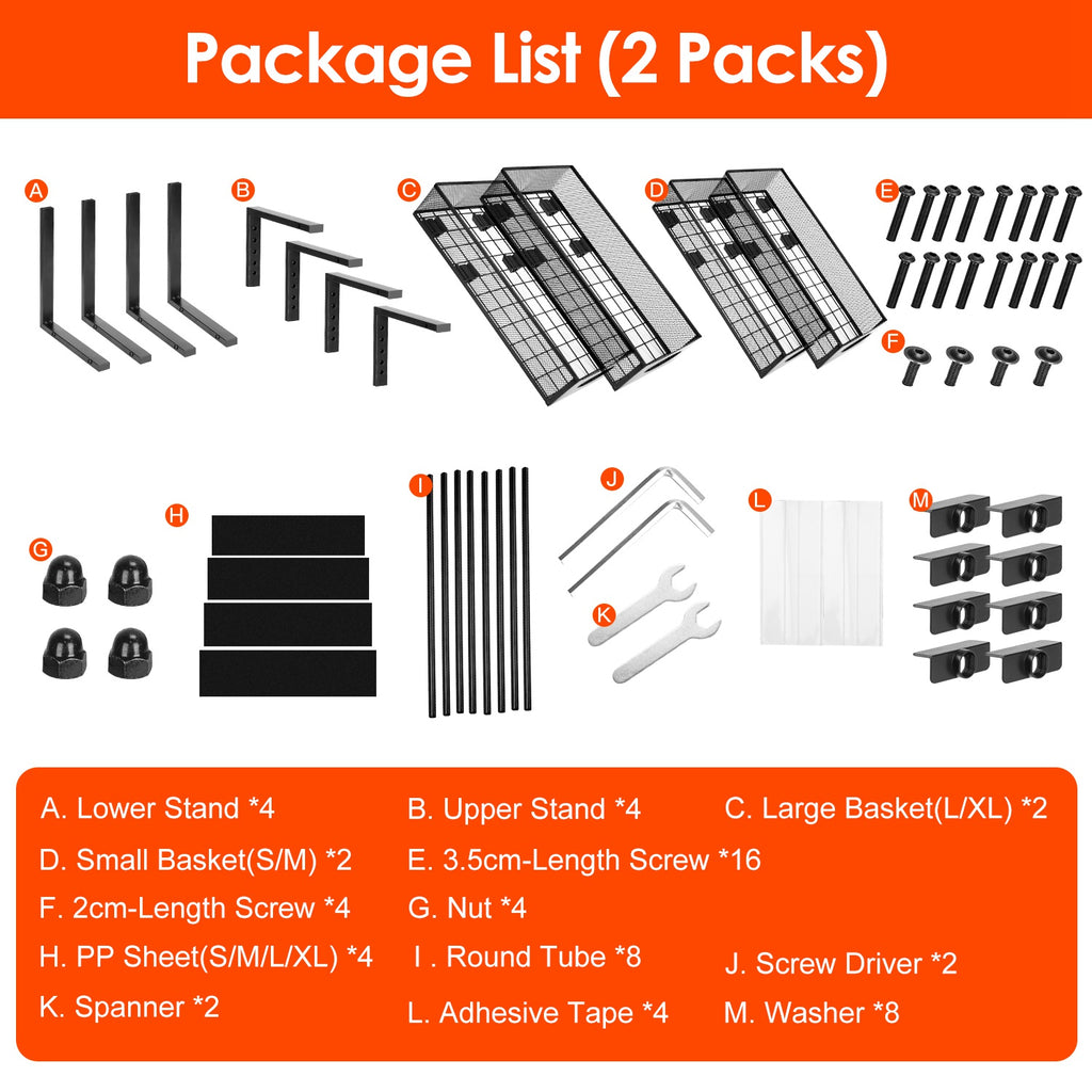 2 Pack of 2-Tier Pull-Out Under Sink Organizer with Sliding Baskets view 7 for bathroom organization and vanity storage