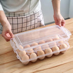 2-Pack Stackable Egg Holder for Refrigerator | 18-Cavity view 7 for pantry food storage and kitchen organization