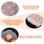 2-Pack Stackable Egg Holder for Refrigerator | 18-Cavity view 8 for pantry food storage and kitchen organization