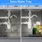 2-Tier Under Sink Pull-Out Organizer with Sliding Drawer view 6 for pantry food storage and kitchen organization