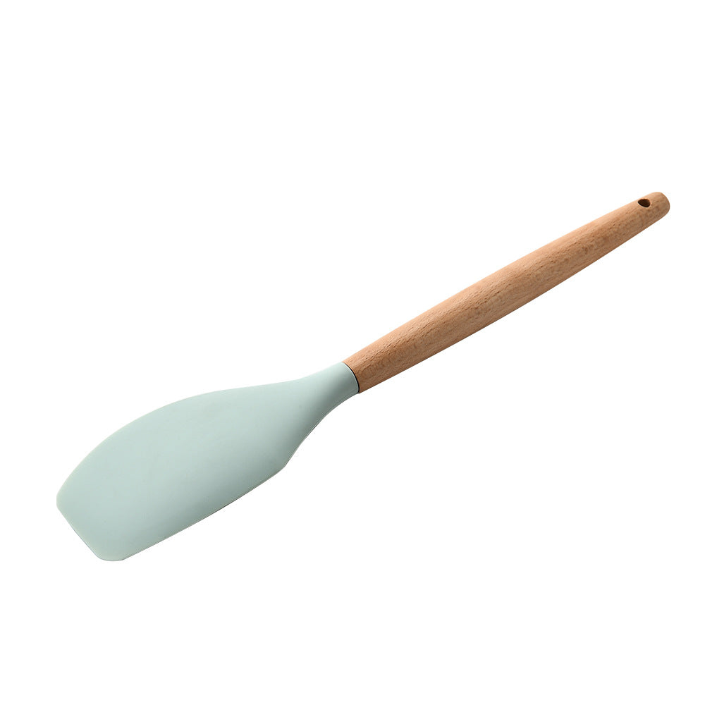 Silicone Kitchenware with Wooden Handle - Heat Resistant-SROYAS 
