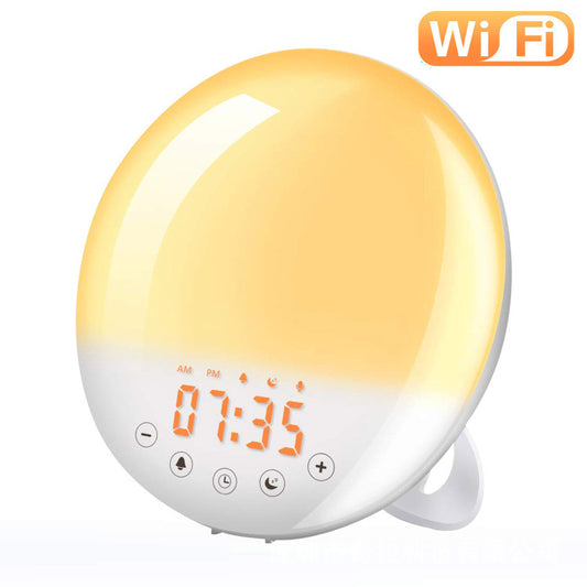 Smart Sunrise Alarm Clock with WiFi & Voice Control