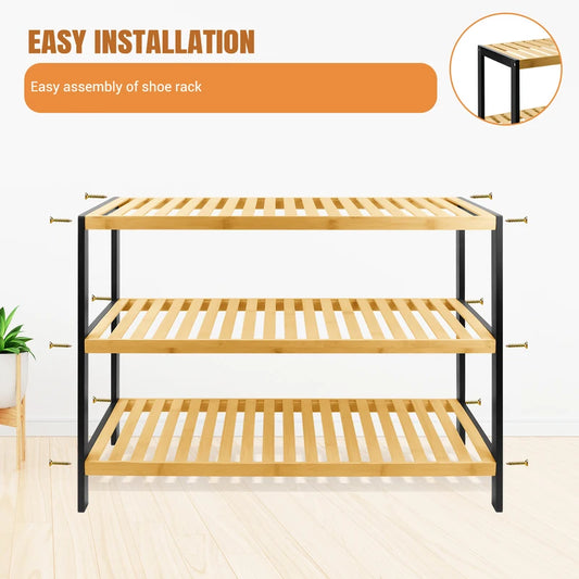 Shelf-to-frame assembly fixing illustration
