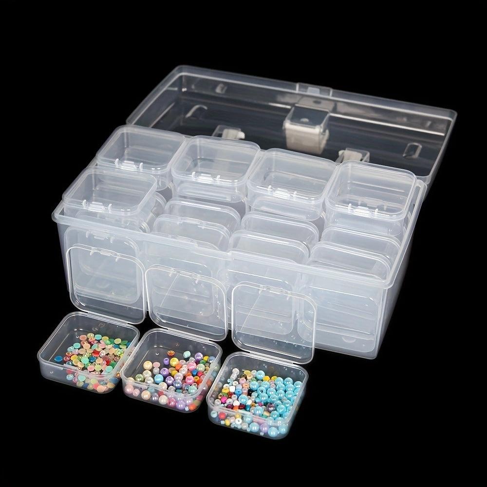 32-Grid Plastic Storage Box Organizer view 4 for closet and bedroom storage