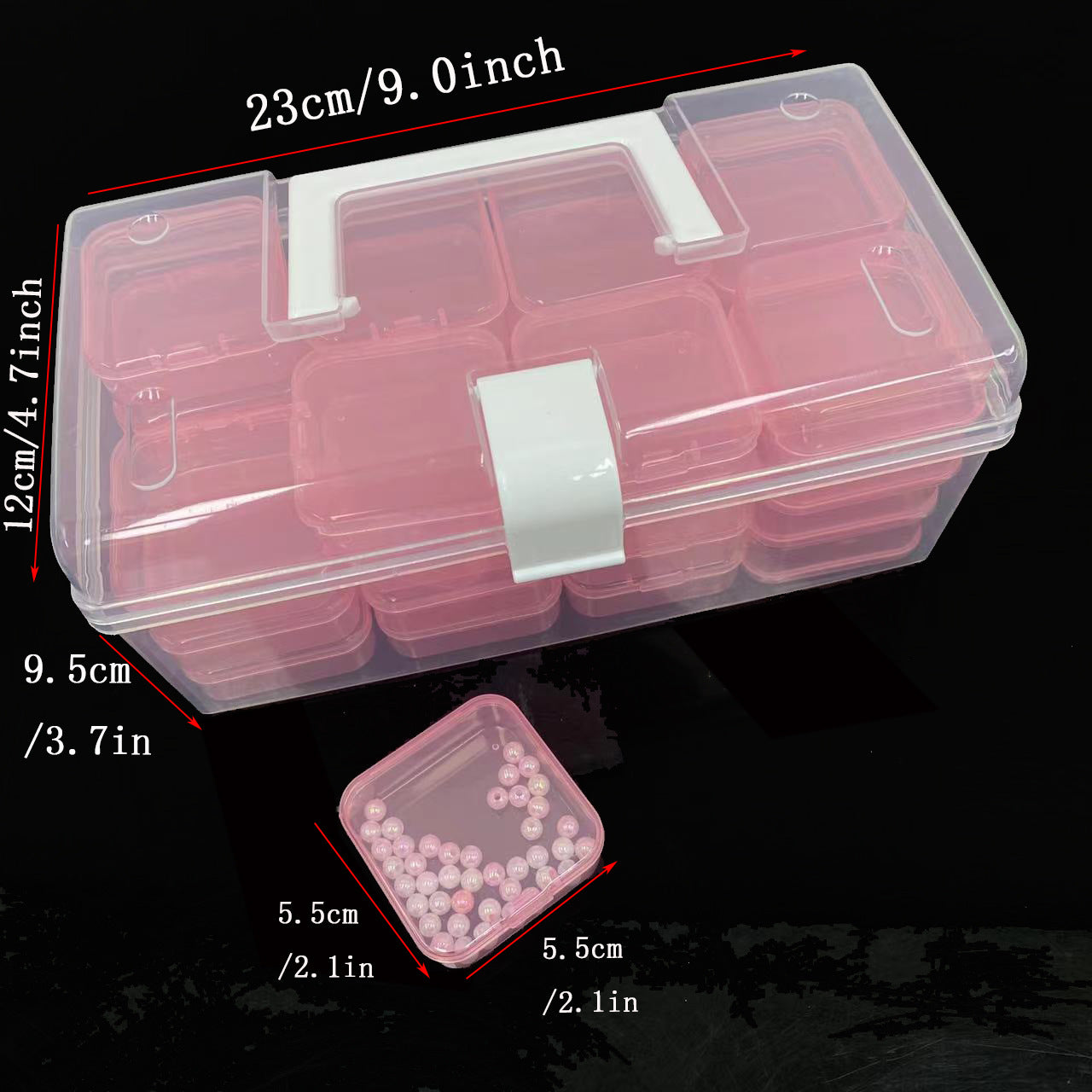 32-Grid Plastic Storage Box Organizer view 5 for closet and bedroom storage
