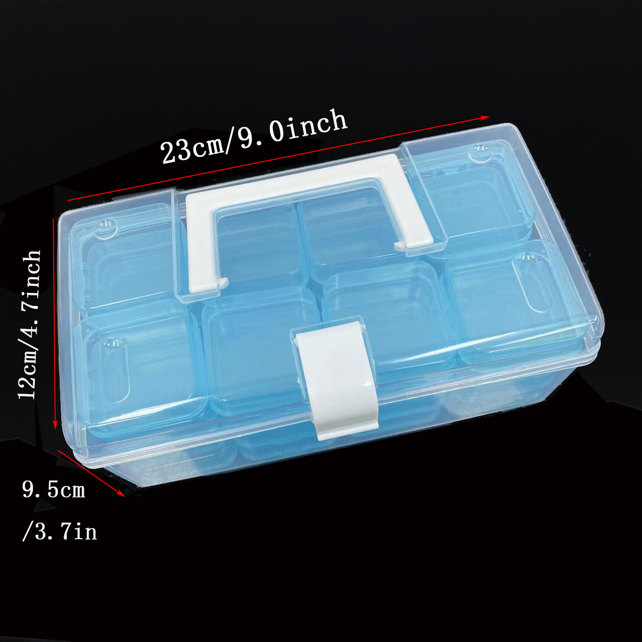 32-Grid Plastic Storage Box Organizer view 6 for closet and bedroom storage