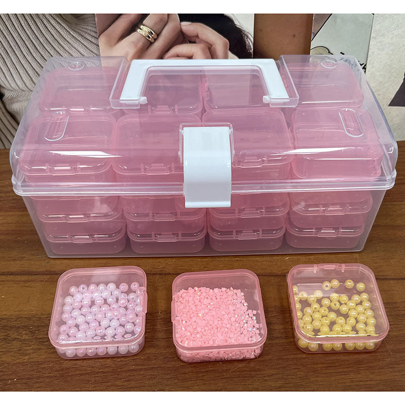 32-Grid Plastic Storage Box Organizer view 7 for closet and bedroom storage