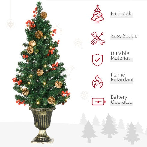 Single pre-lit tree feature graphic