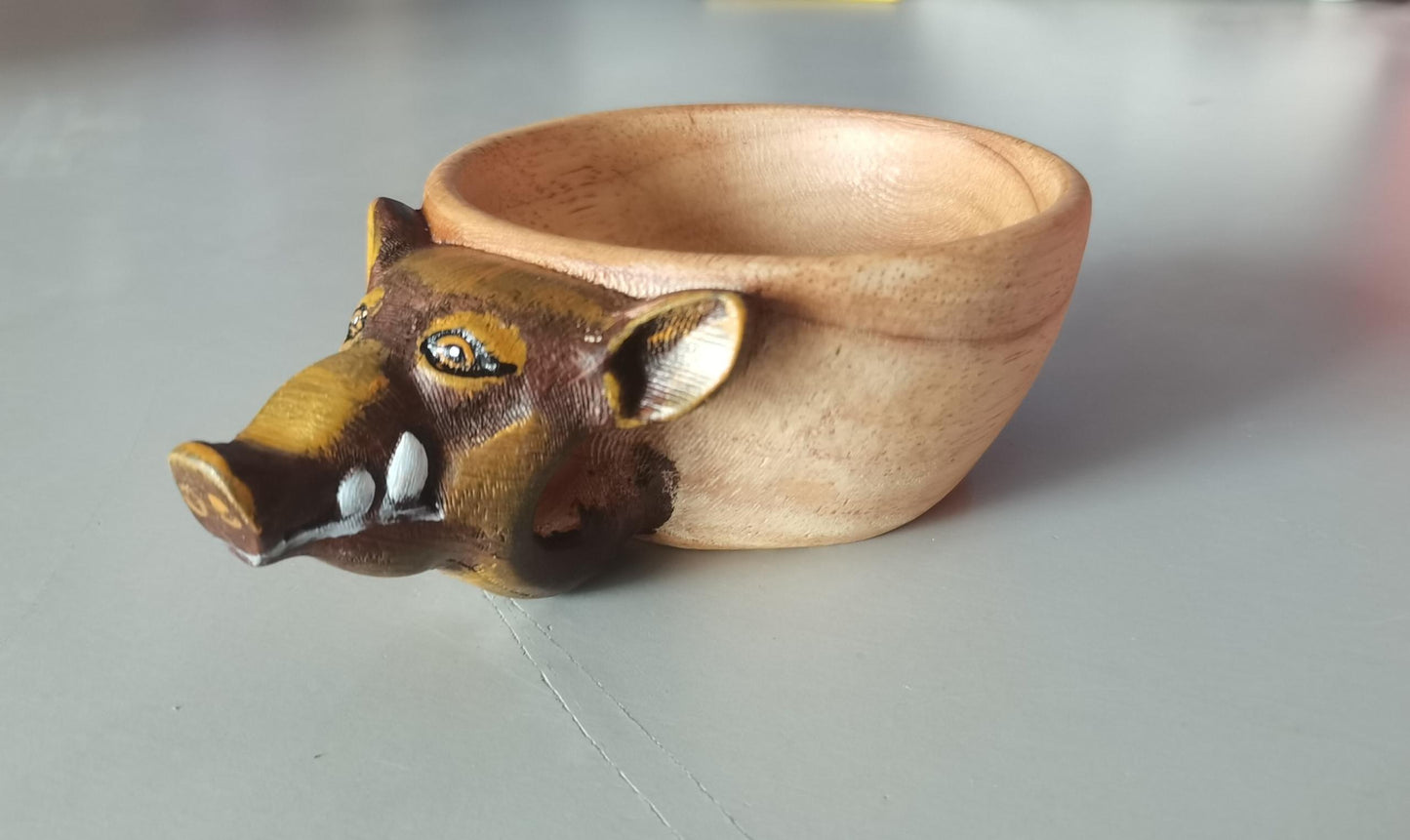 Hand Carved Wooden Mug - Unique Kuksa for Camping & Coffee-Home Essentials Products-SROYAS 