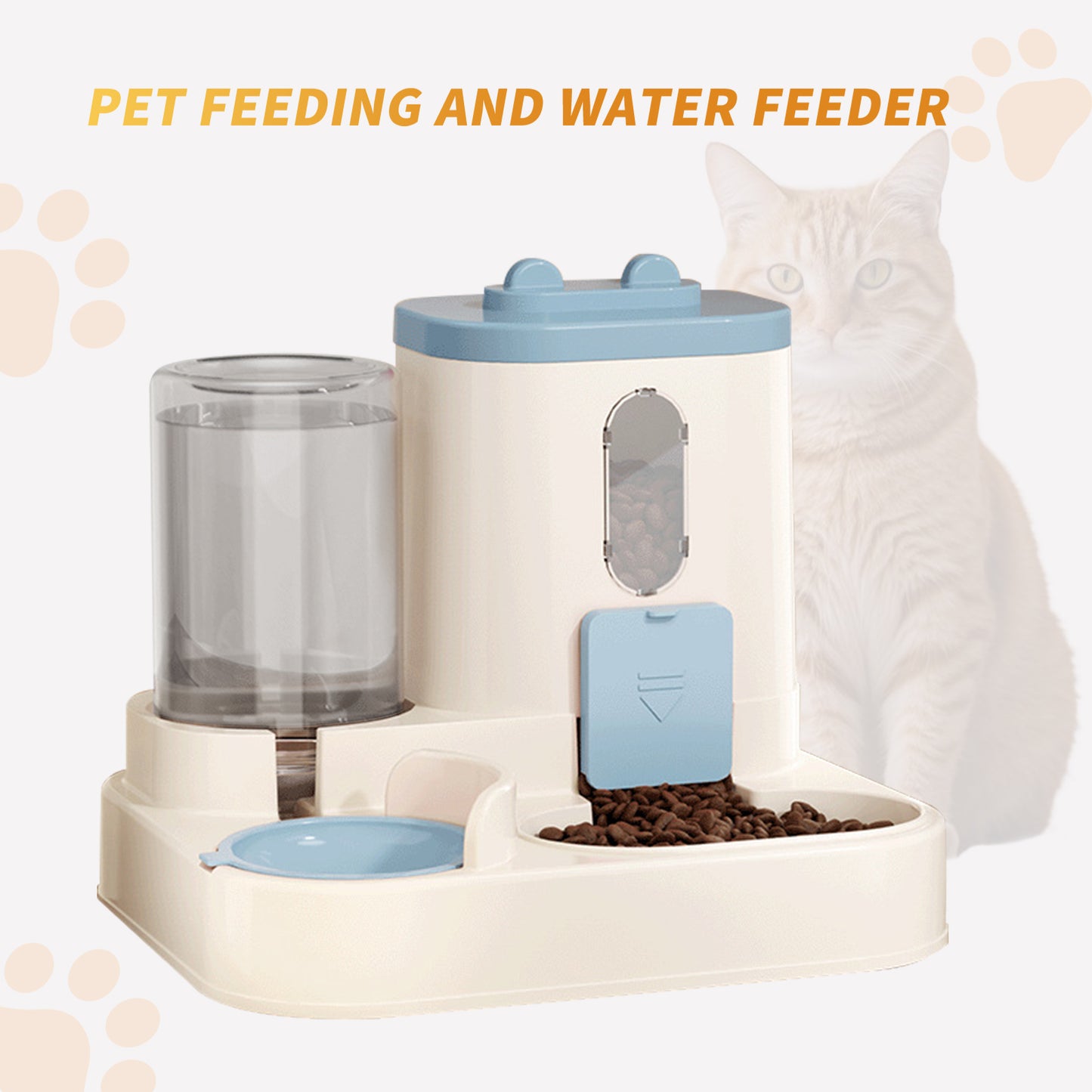 Automatic Pet Feeding System: Food & Water Dispenser-SROYAS 
