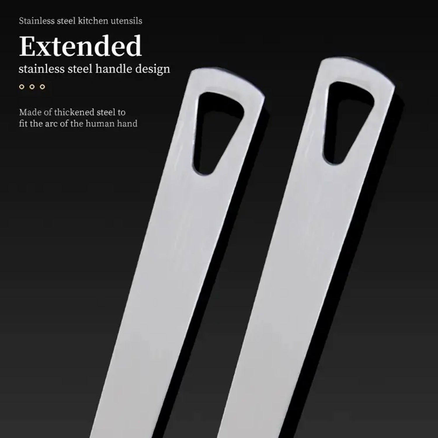 5-Piece Kitchen Utensil Set | Stainless Steel and Nylon, Heat-Resistant view 3 for kitchen organization and cabinet storage