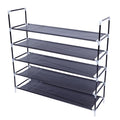 5-Tier Non-Woven Fabric Shoe Rack with Handle view 4 for entryway organization and shoe storage