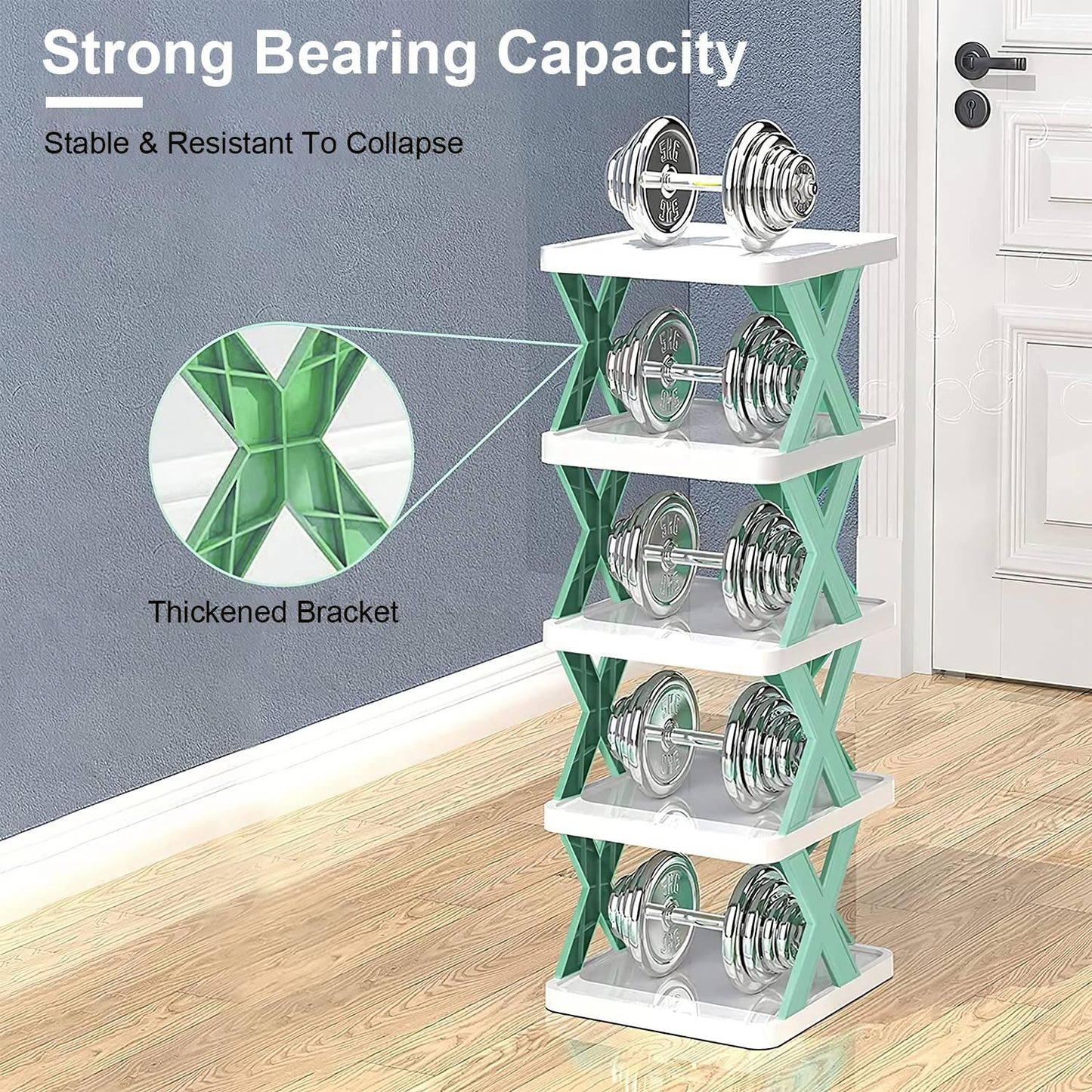 9-Tier Stackable Shoe Rack | Vertical Space-Saving Shoe Organizer for Entryway & Closet-SROYAS 