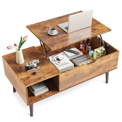 Lift Top Coffee Table with Hidden Storage – Modern Living Room Table-SROYAS 