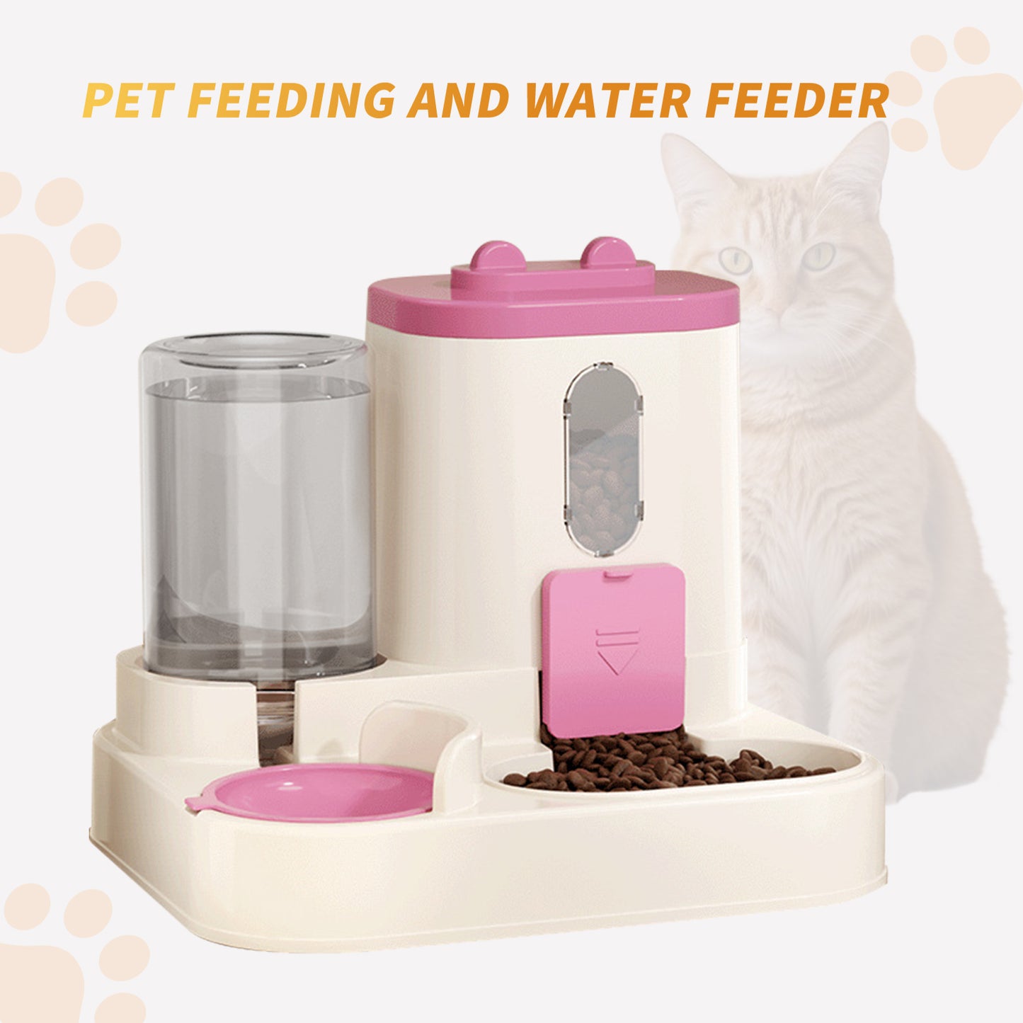 Automatic Pet Feeding System: Food & Water Dispenser-SROYAS 