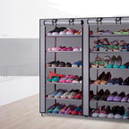 6-Tier Double Row Shoe Rack 12 Slots view 6 for entryway organization and shoe storage