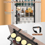 6-Tier Over-Door Pantry Organizer, 110 lb Carbon Steel view 5 for pantry food storage and kitchen organization