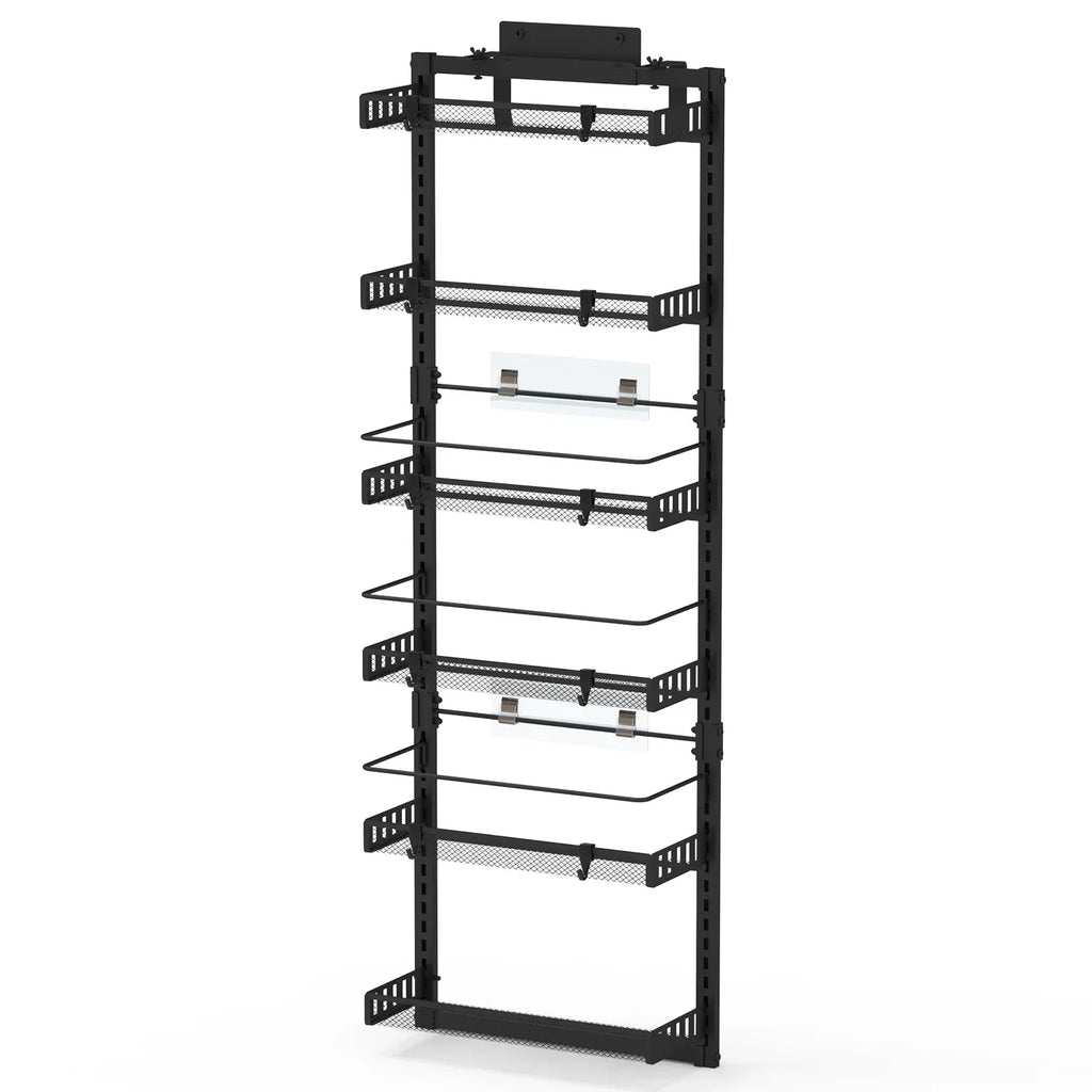 6-Tier Over-Door Pantry Organizer, 110 lb Carbon Steel view 11 for pantry food storage and kitchen organization