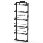 6-Tier Over-Door Pantry Organizer, 110 lb Carbon Steel view 11 for pantry food storage and kitchen organization