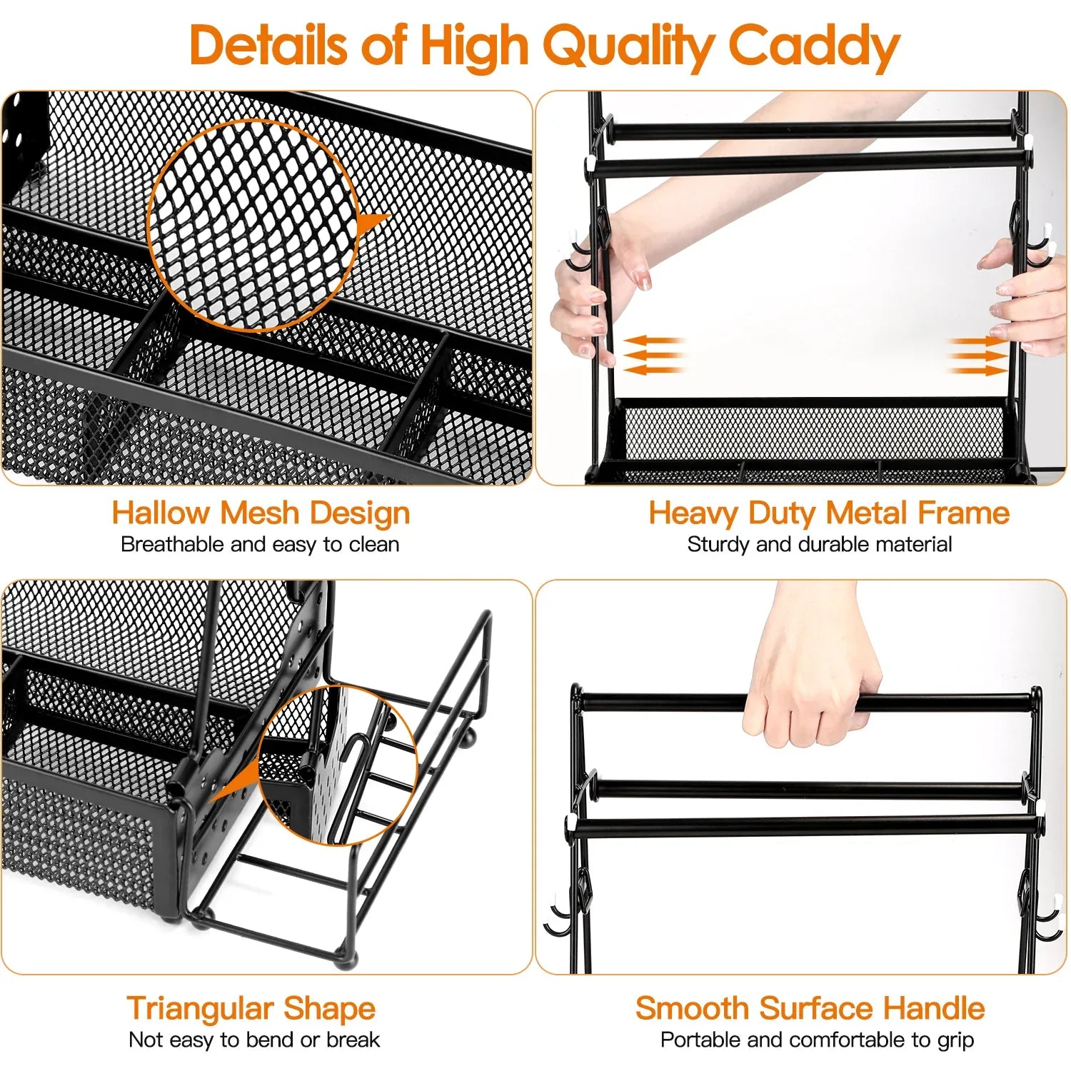 Metal Grill Utensil Caddy with Paper Towel Holder-SROYAS 