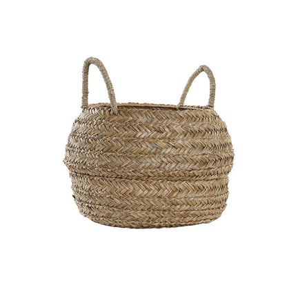 Decorative basket DKD Home Decor Natural Seagrass
