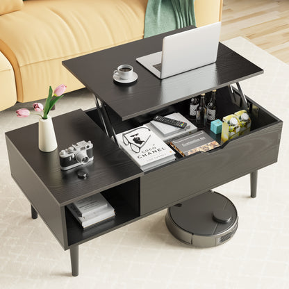 Lift Top Coffee Table with Hidden Storage – Modern Living Room Table-SROYAS 