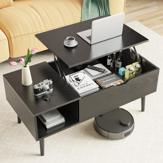 Lift Top Coffee Table with Hidden Storage – Modern Living Room Table-SROYAS 
