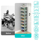 9-Tier Stackable Shoe Rack | Vertical Space-Saving Shoe Organizer view 4 for pantry food storage and kitchen organization