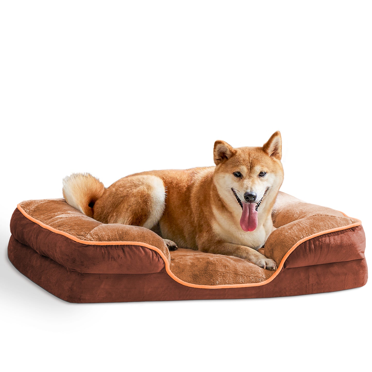 Memory Foam Pet Bed for Small Dogs & Cats | Washable Cover