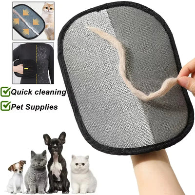Pet Hair Remover Gloves – Portable Washable Cleaning Tool for Pets & Clothes