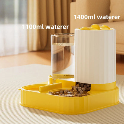 Automatic Cat & Dog Feeder – Integrated Food & Water Bowl for Easy Feeding