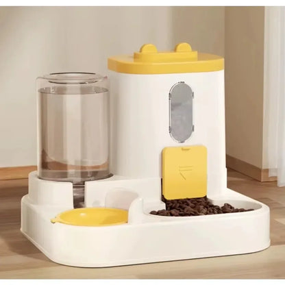 Automatic Cat & Dog Feeder – Integrated Food & Water Bowl for Easy Feeding