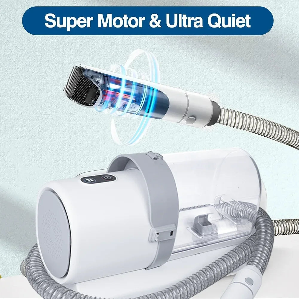 Dog Grooming Kit – 4 Clipper Combs, 2.5L Vacuum & 5 Tools for Shedding & Care