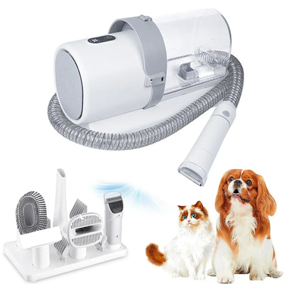 Dog Grooming Kit – 4 Clipper Combs, 2.5L Vacuum & 5 Tools for Shedding & Care