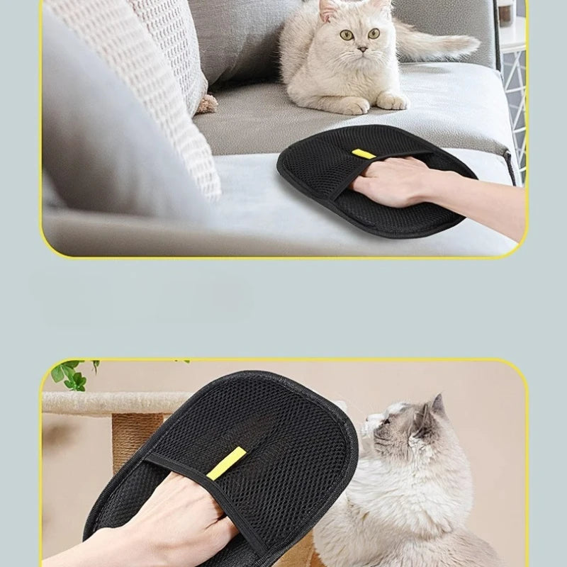 Pet Hair Remover Gloves – Portable Washable Cleaning Tool for Pets & Clothes