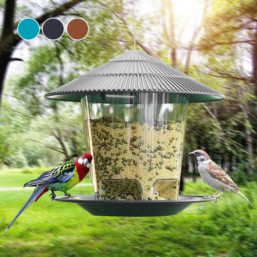 Bird Feeder Automatic – Outdoor Hanging Nut & Seed Dispenser with Multiple Holes